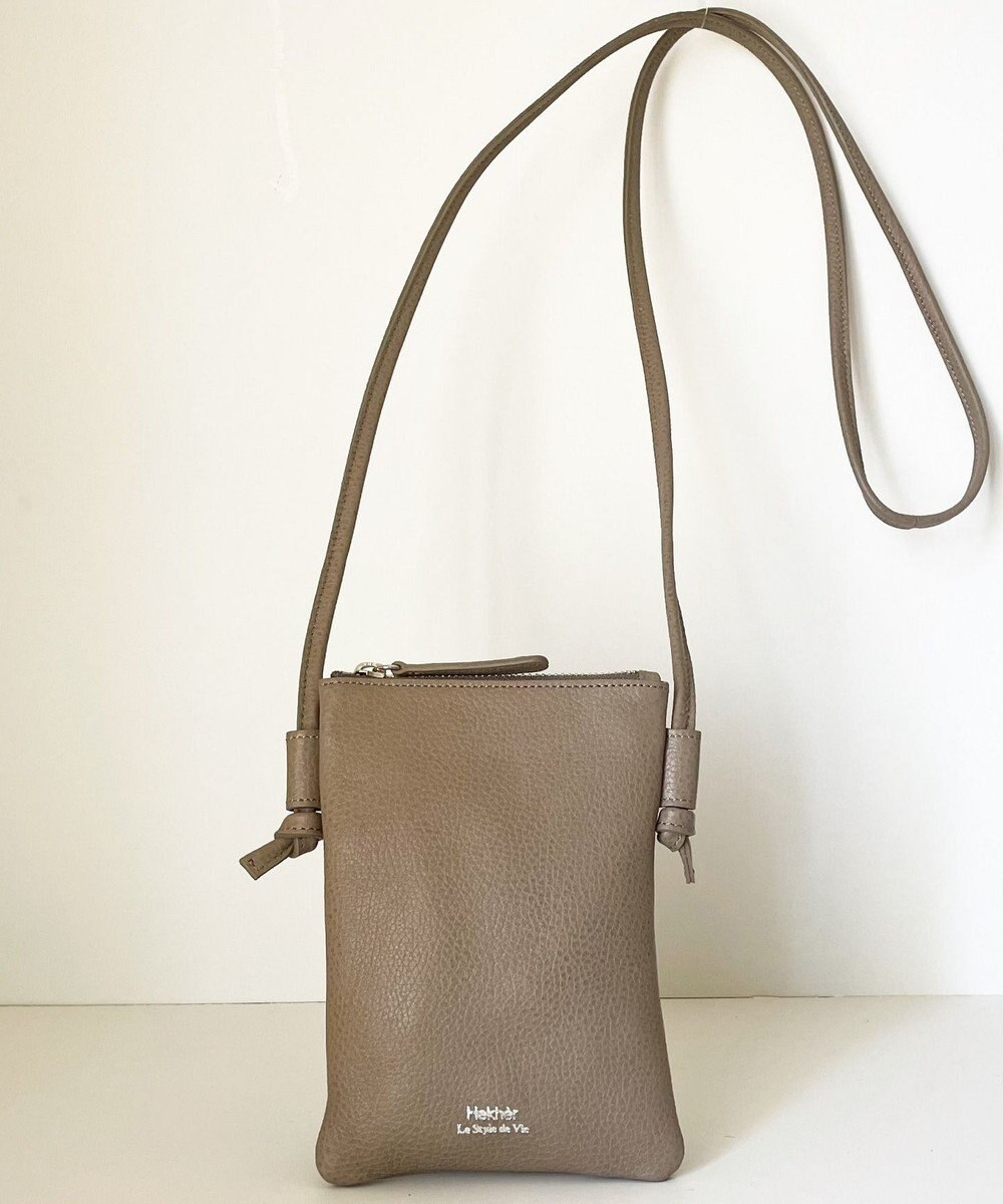 Hekhèr Le Style de Vie 新色追加【日本製】シュリンクレザー スマートフォンポシェット 