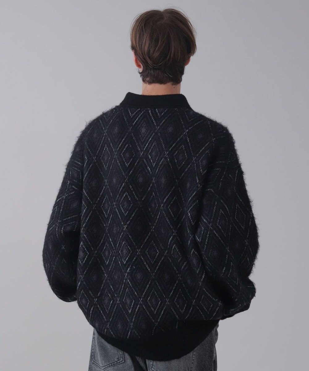 WEGO 【ユニセックス着用ITEM】アーガイルニットポロ 