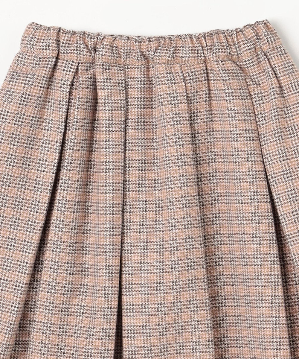 ANY KIDS リボン×チェック プリーツスカパン 