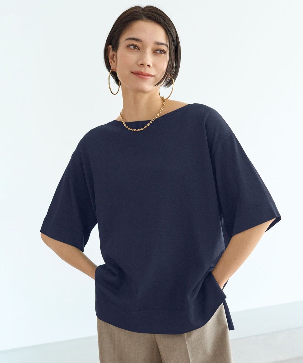 UNFILO スゴ機能 ハーフスリーブニットT 