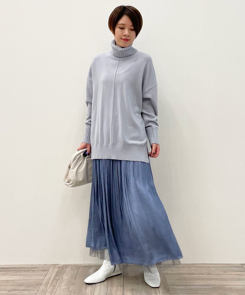 自由区 【洗える・Sサイズ有】ピュアカシミヤ タートルネックニット (検索番号:JL26) 