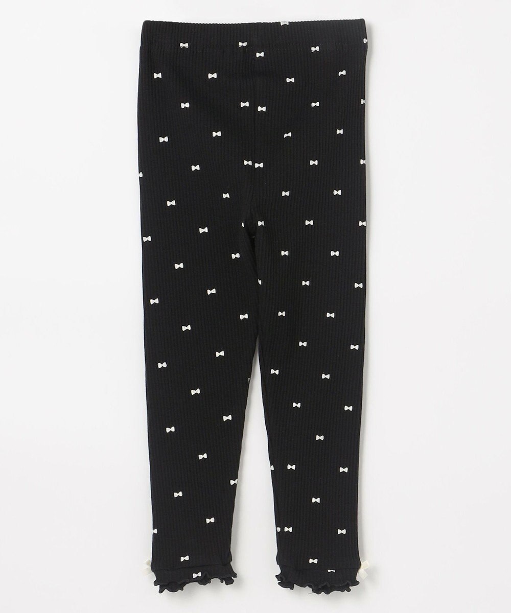 ANY KIDS 総柄テレコ レギンス 