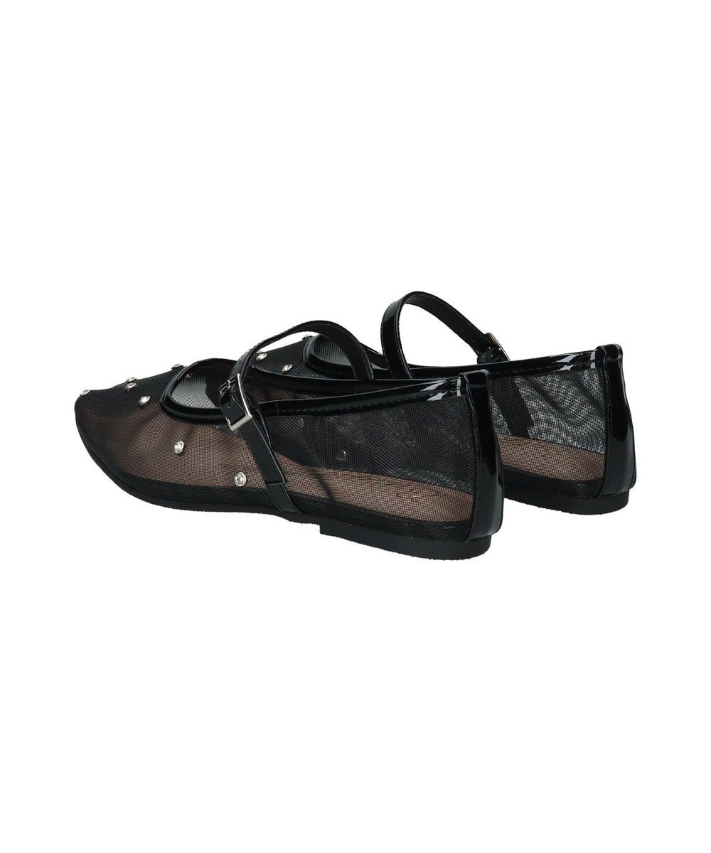 Bridget Birkin 【Bridget Birkin】ドットビジューチュールフラットシューズ 