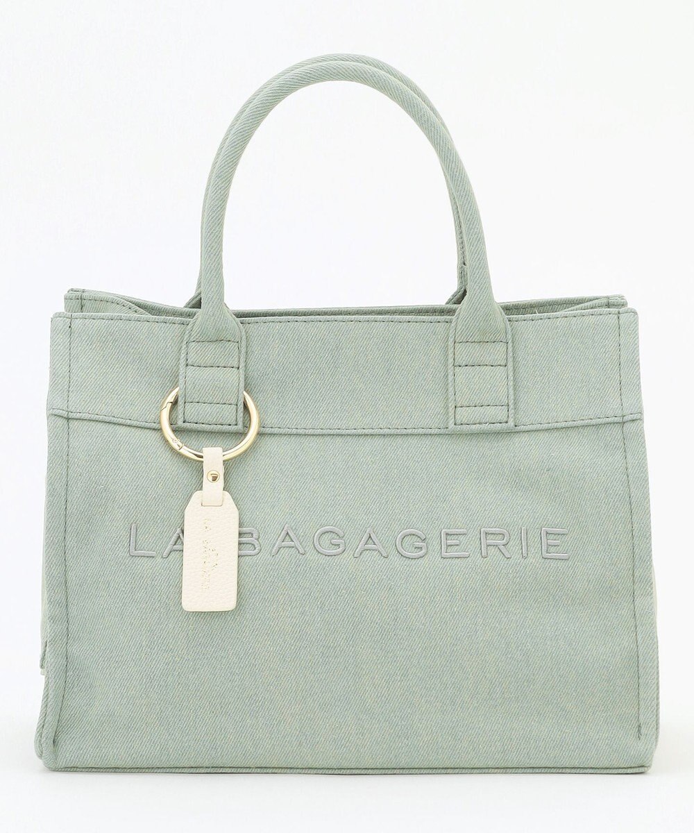 LA BAGAGERIE チャーム付きデニムバッグ Sサイズ 
