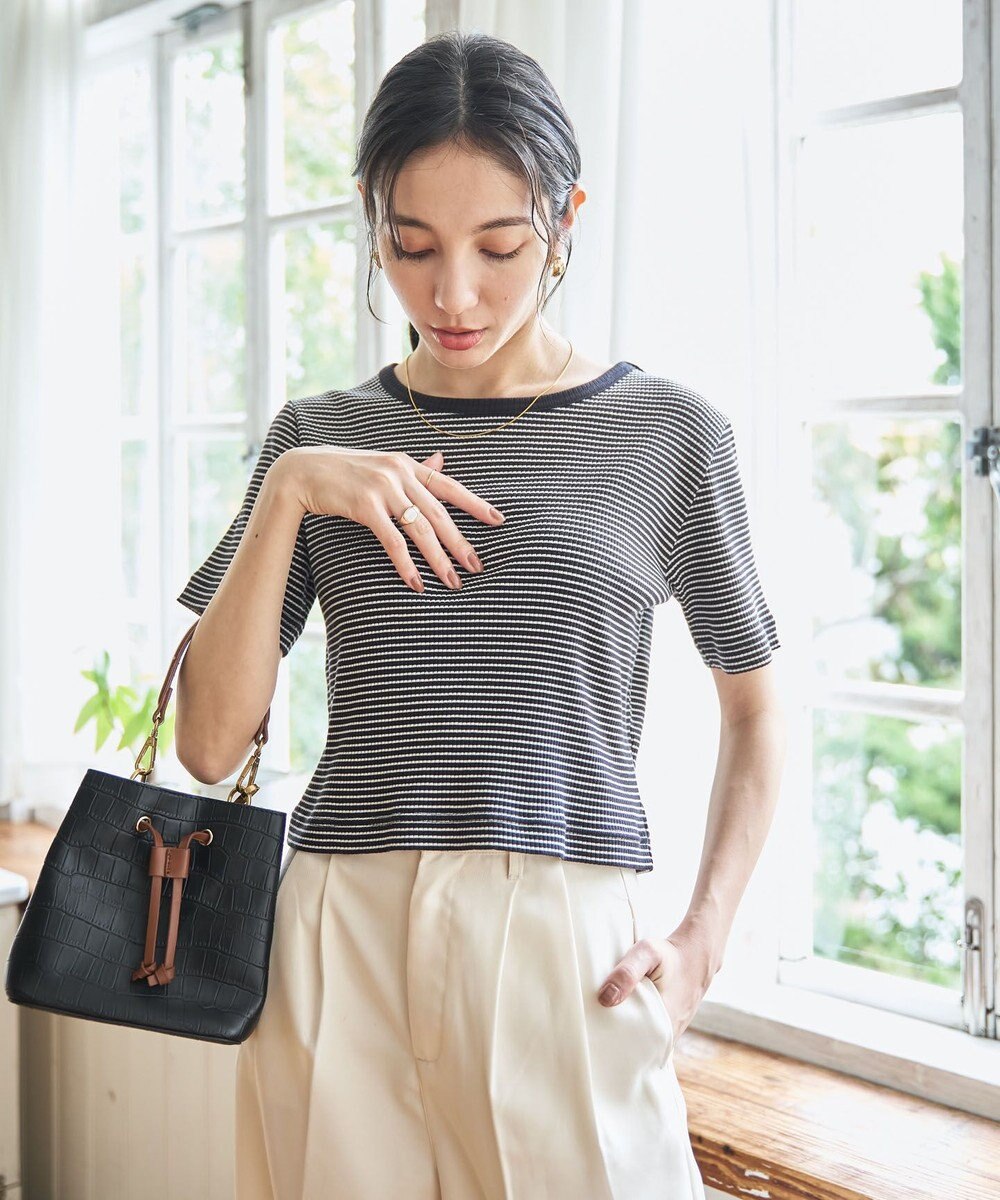 WEGO 【洗える/SML】コンパクトリブT 