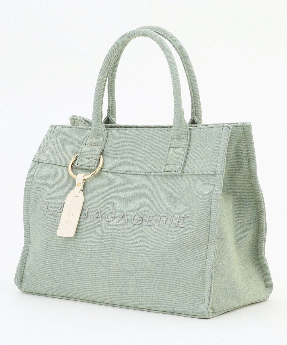 LA BAGAGERIE チャーム付きデニムバッグ Sサイズ 