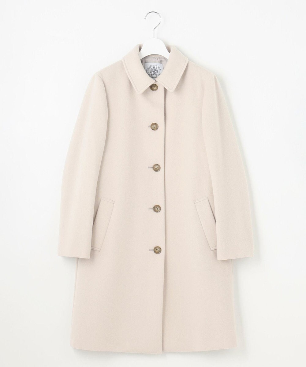 J.PRESS LADIES ショートビーバー ステンカラー コート 