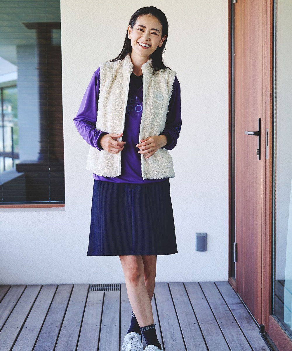 23区GOLF 【WOMEN】ボアベスト 