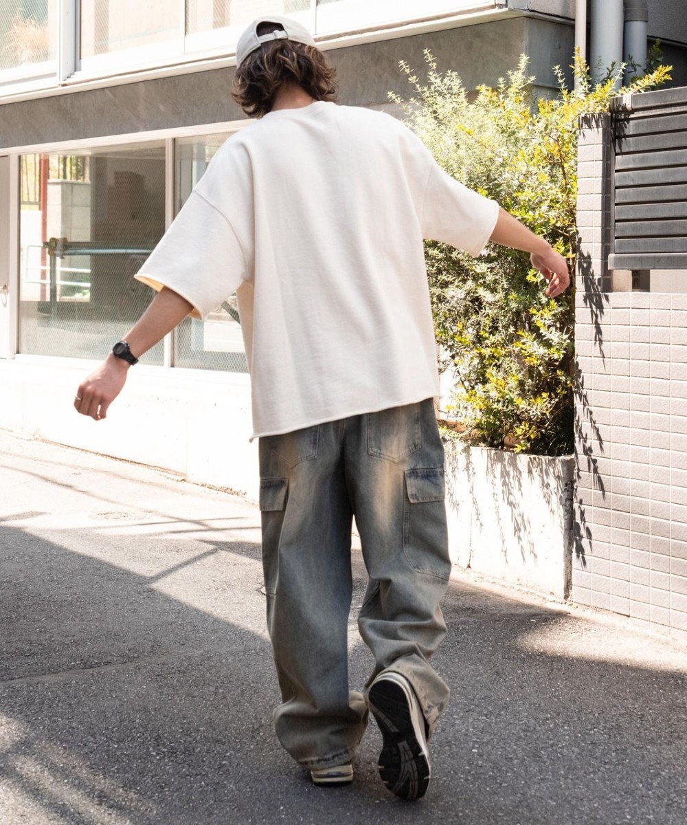 WEGO 【ユニセックス着用ITEM/MLサイズ展開】ドッキングカレッジスウェT（SS） 