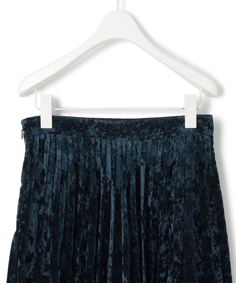 ICB 【洗える】 シアーベルベット プリーツスカート 