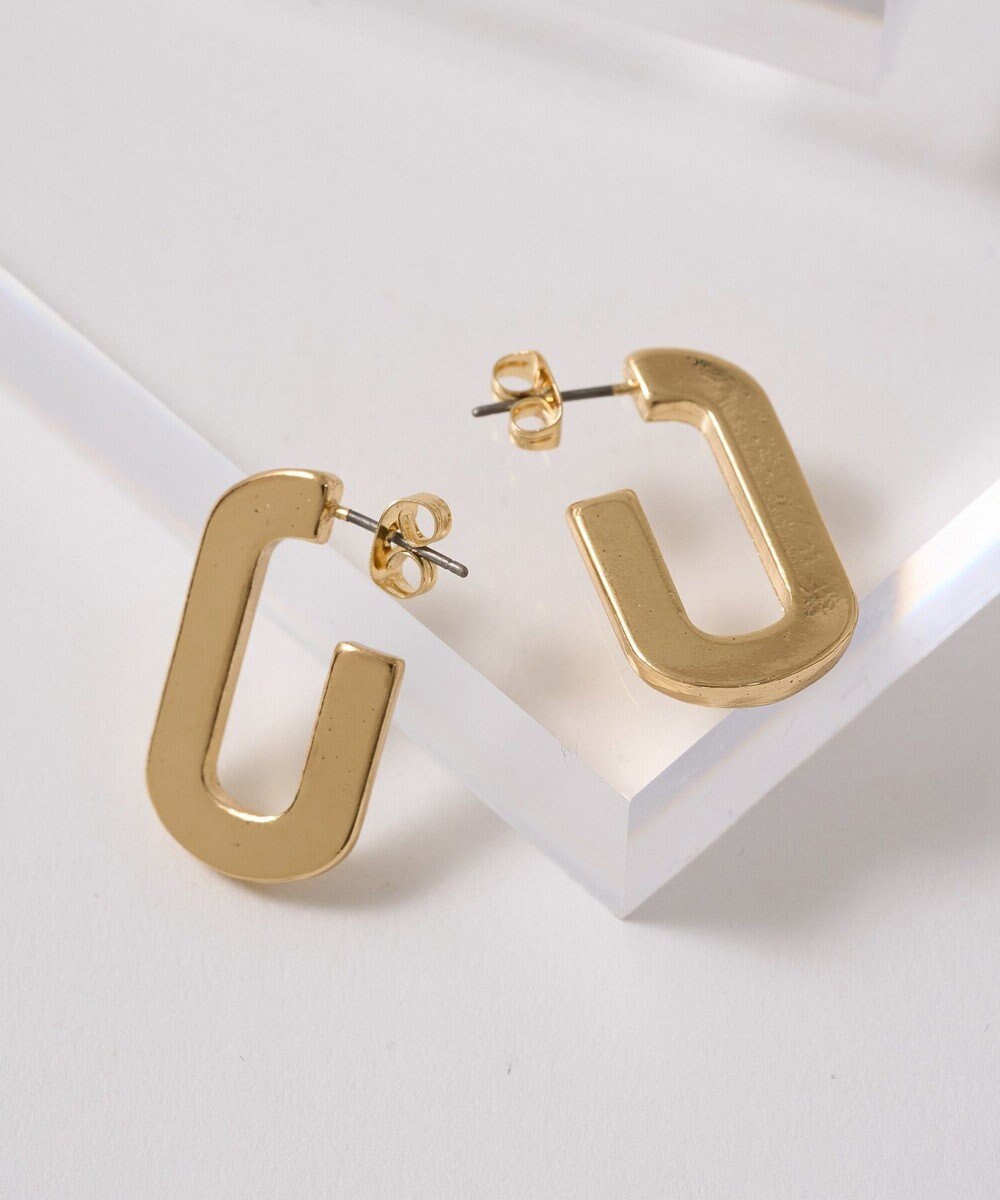 AMERICAN HOLIC メタルオーバルピアス 