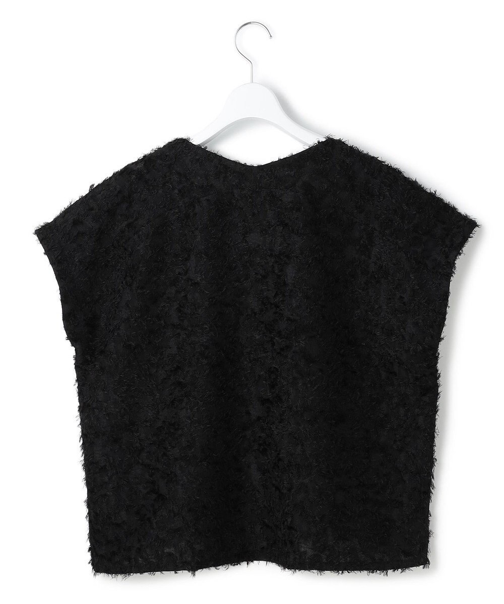 ICB L シアーカットジャガード Vネックトップス 