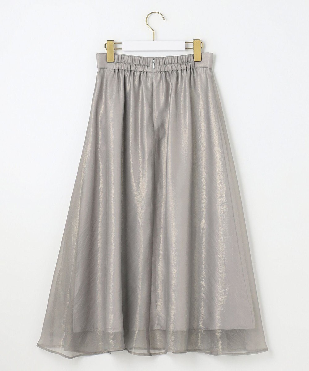 ANY SIS 箔ヴィンテージライクシフォン スカート 