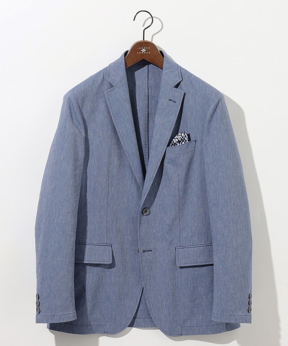 JOSEPH ABBOUD 【清涼/ストレッチ】ストレッチリネンシャンブレー ジャケット 