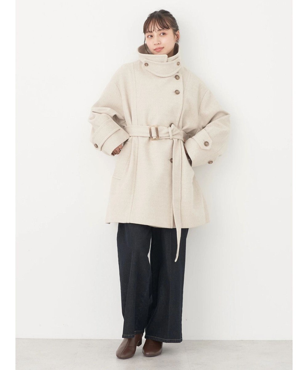 earth music&ecology ２ｗａｙカラーミドル丈コート 