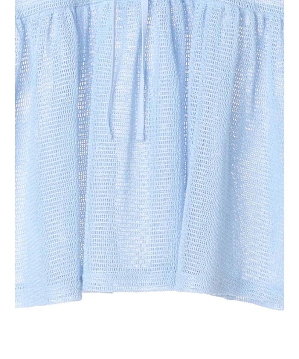 earth music&ecology マルチｗａｙカラーメッシュブラウス 