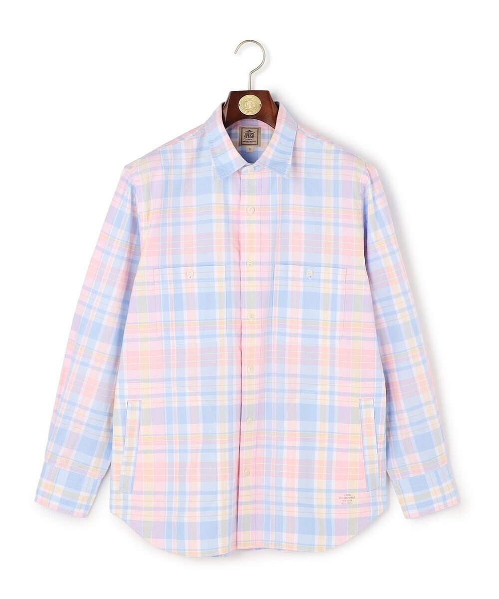 J.PRESS MEN オックスフォードマルチカラーチェック シャツブルゾン 