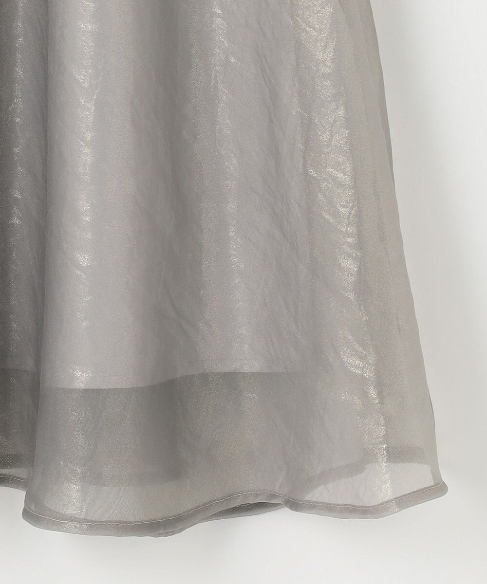 ANY SIS 箔ヴィンテージライクシフォン スカート 