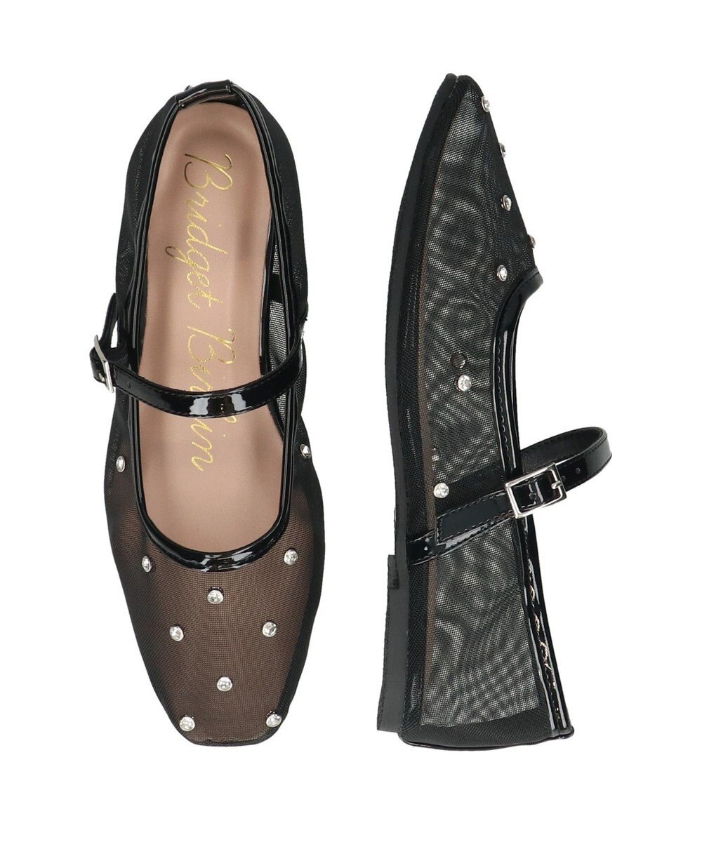 Bridget Birkin 【Bridget Birkin】ドットビジューチュールフラットシューズ 