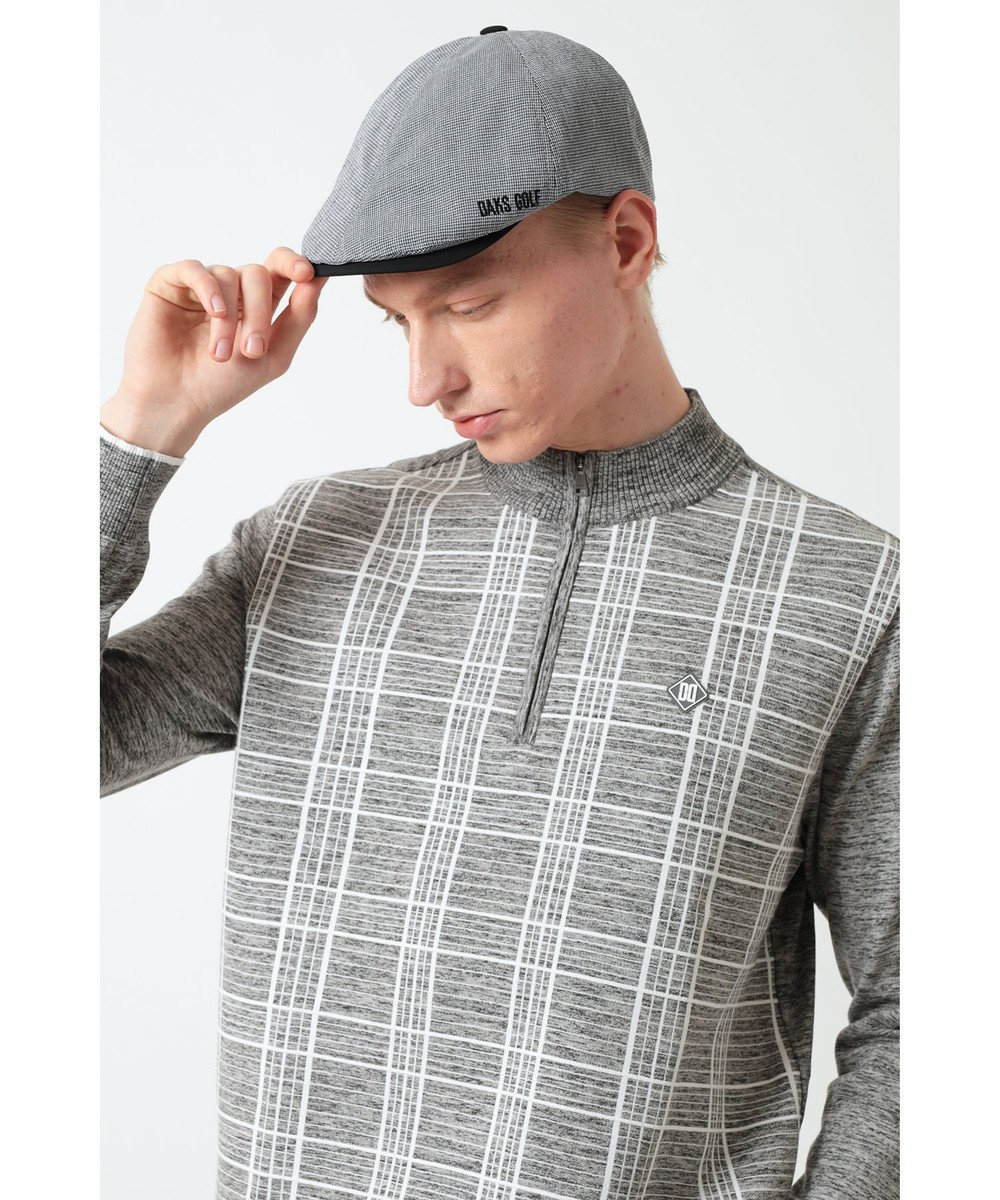 DAKS DAKS GOLFハウンドトゥース ハンティングキャップ 