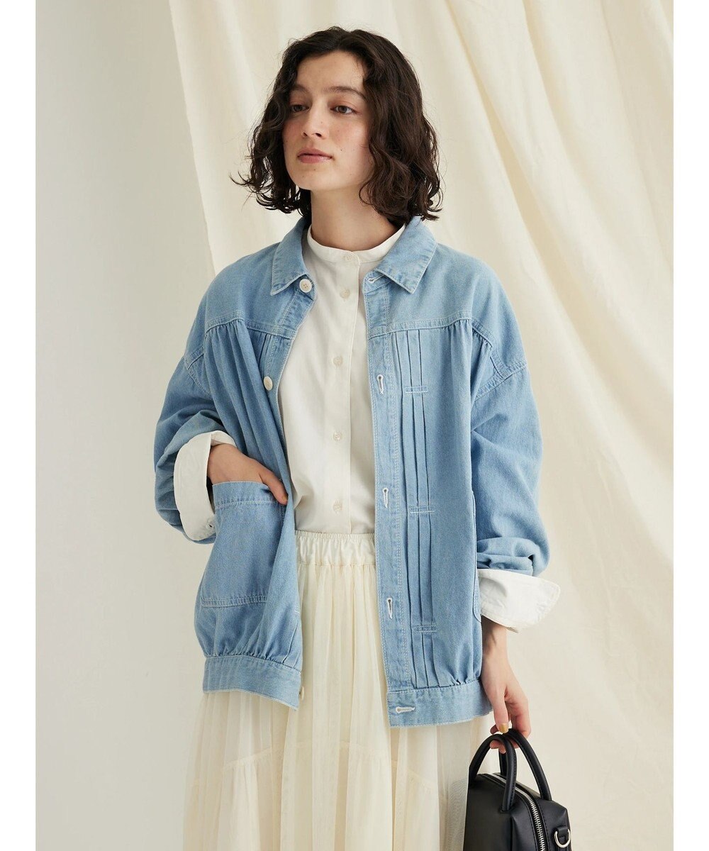 CRAFT STANDARD BOUTIQUE ライトデニムギャザーＧジャン 