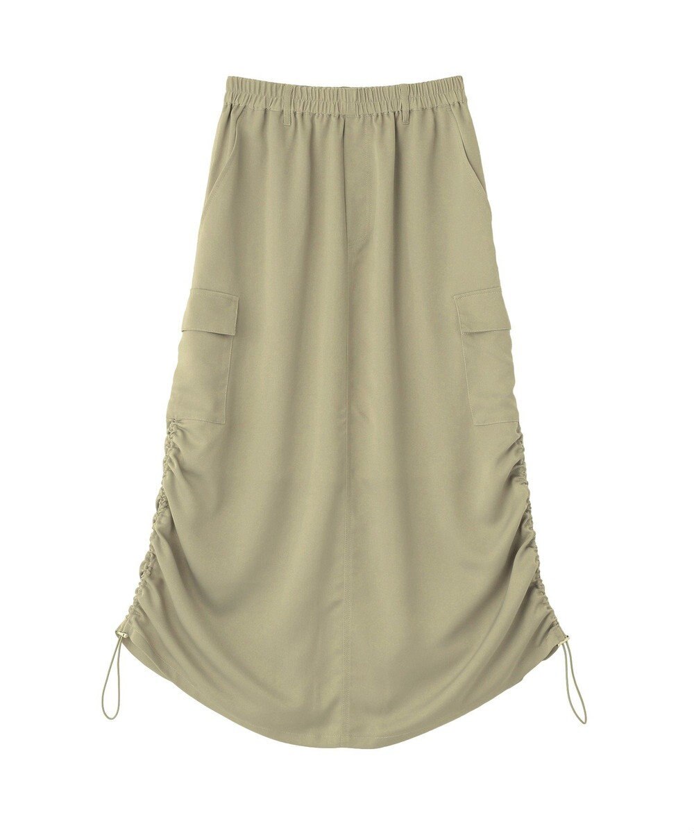 Green Parks サテンカーゴスカート 