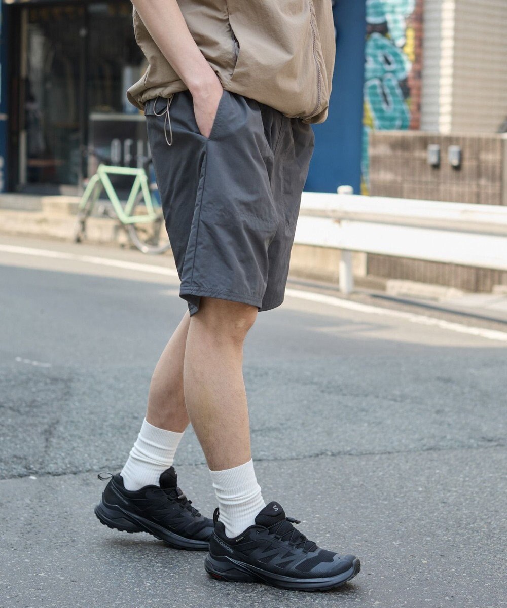 WEGO 【ウエストゴム/紐/速乾/洗濯可/SMLサイズ展開】ナイロンイージーショーツ 