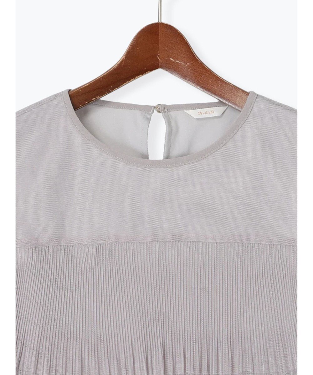 Te chichi ティアードチュールプリーツブラウス 