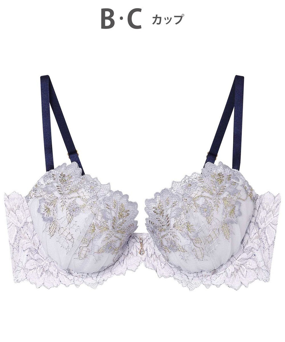 AMPHI ブラジャー ふっくらまる胸キープ 脇高設計 脇・背中スッキリ Gカップまで対応 大きいサイズ 【Hold Day Bra ホールドデイブラ】 BYJ305 アンフィ／ワコール 