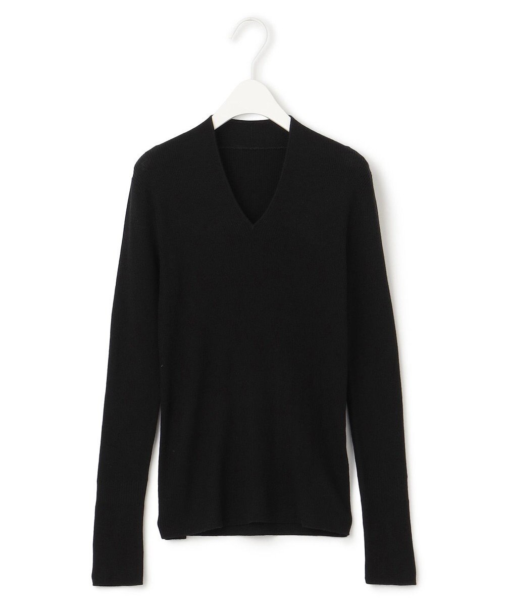 ICB 【洗える】エクストラファインメリノ Vネックプルオーバー 