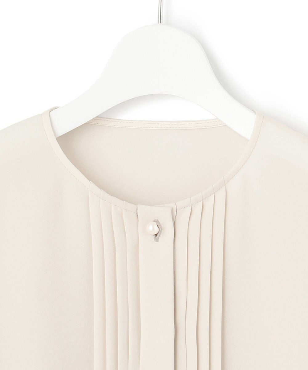 23区 L 【洗える】ピンタック ディテール ブラウス 