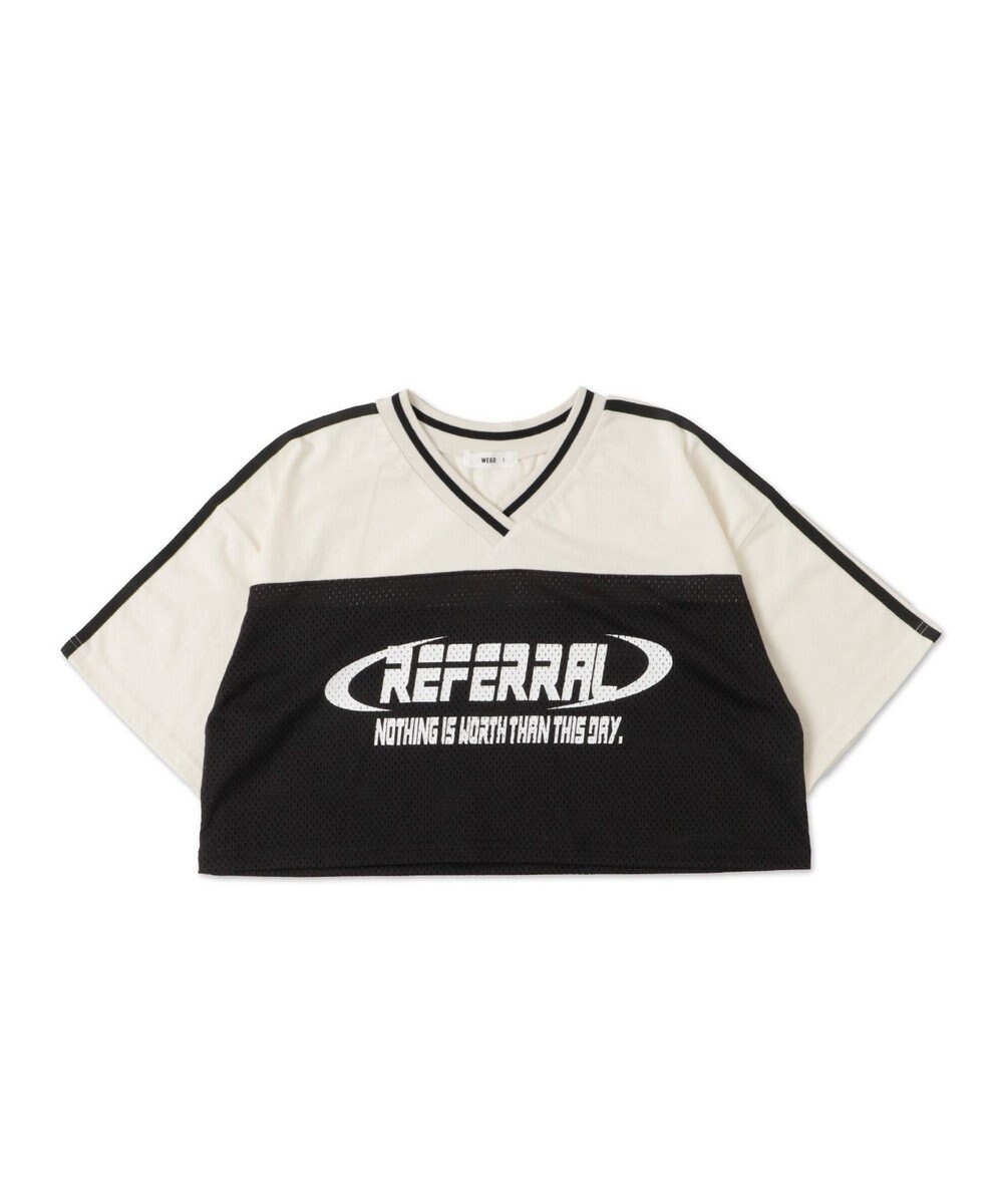 WEGO 2ライン切り替えメッシュショートT 