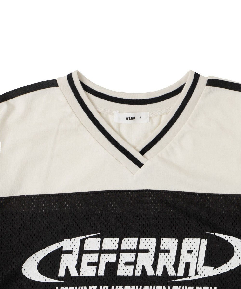 WEGO 2ライン切り替えメッシュショートT 