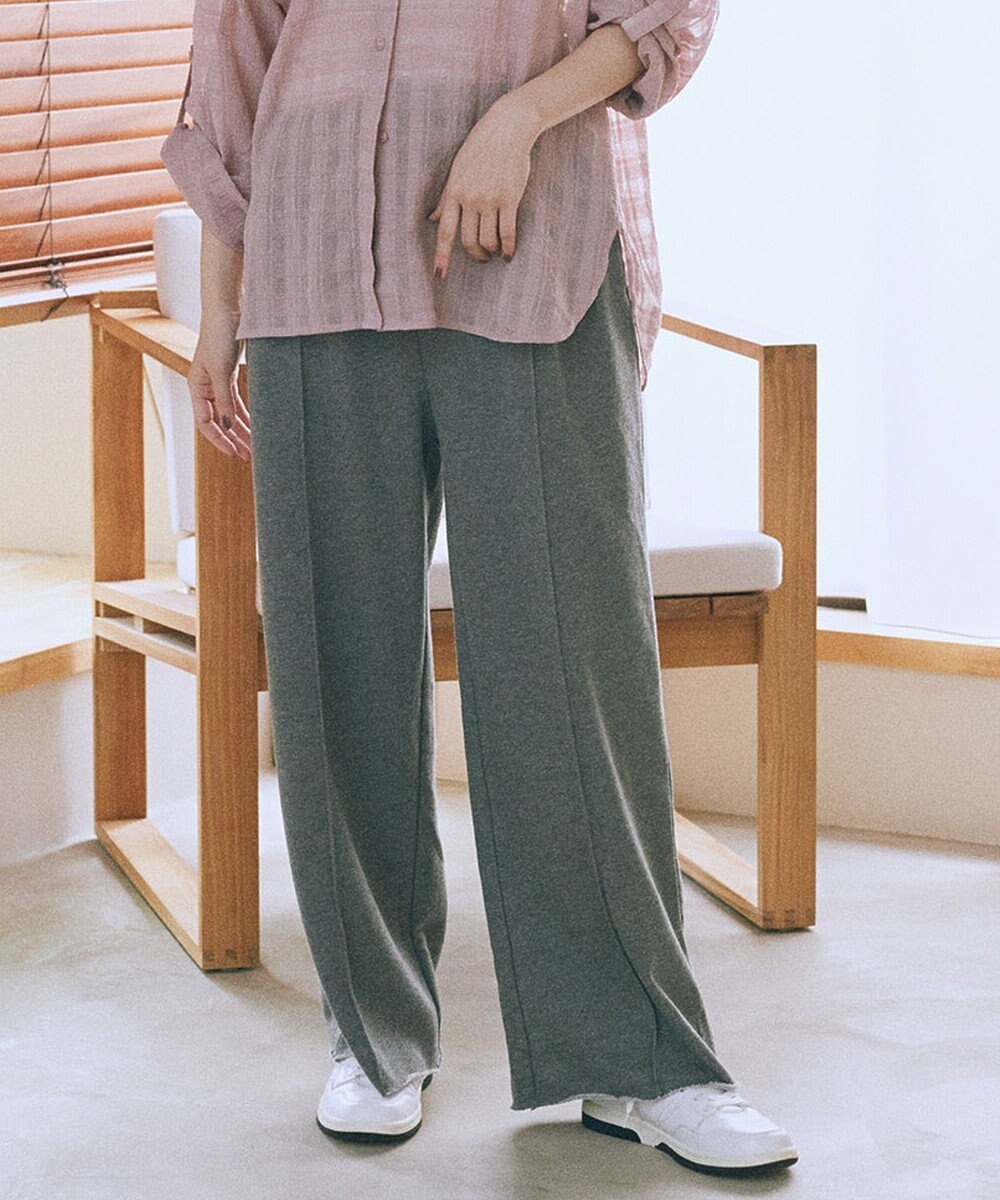 earth music&ecology センターシームタックスウェットパンツ 