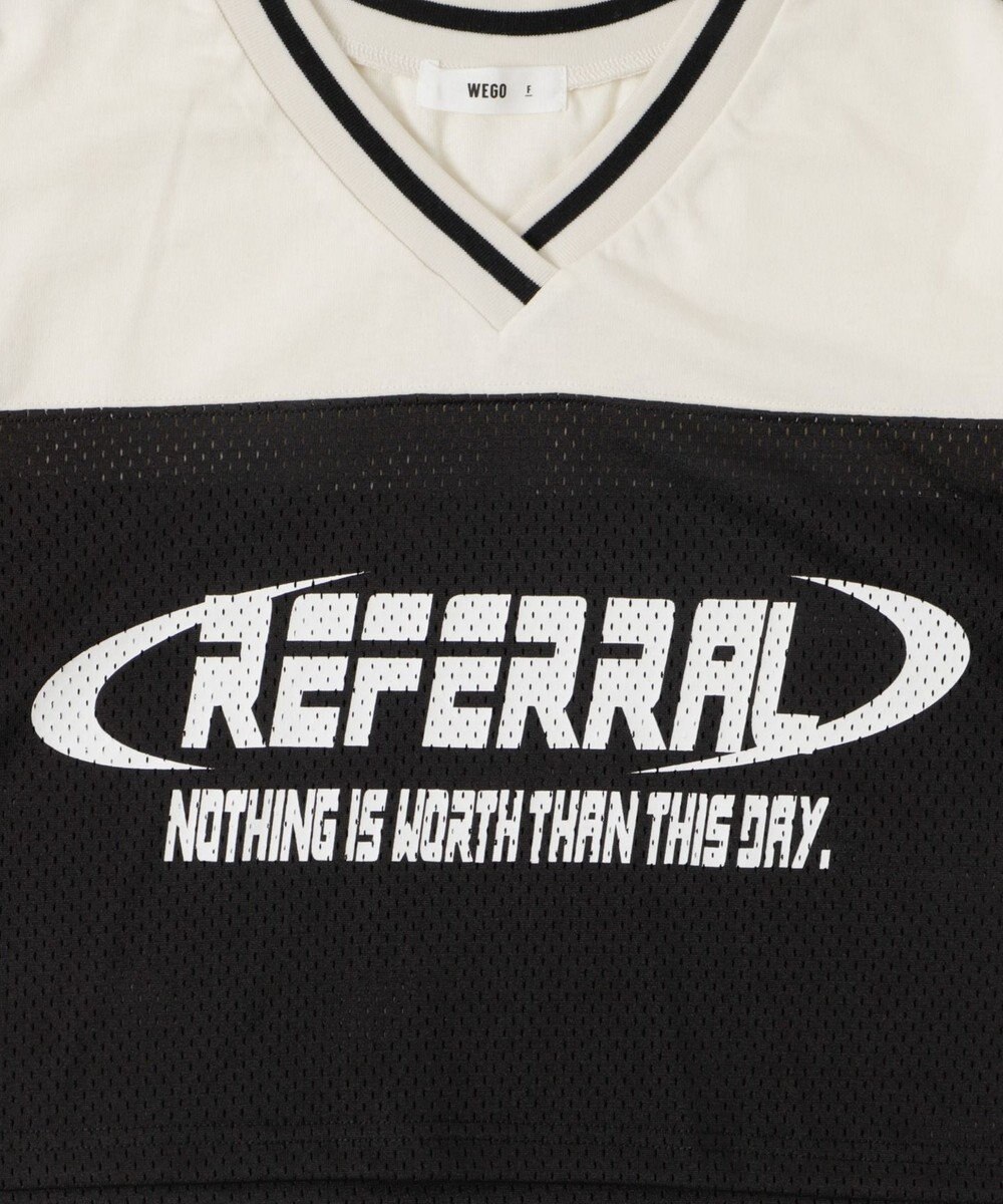 WEGO 2ライン切り替えメッシュショートT 