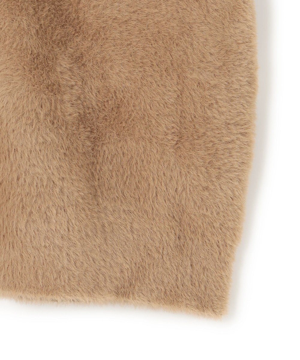 UNFILO ナイロンシャギー Vネックカーディガン 