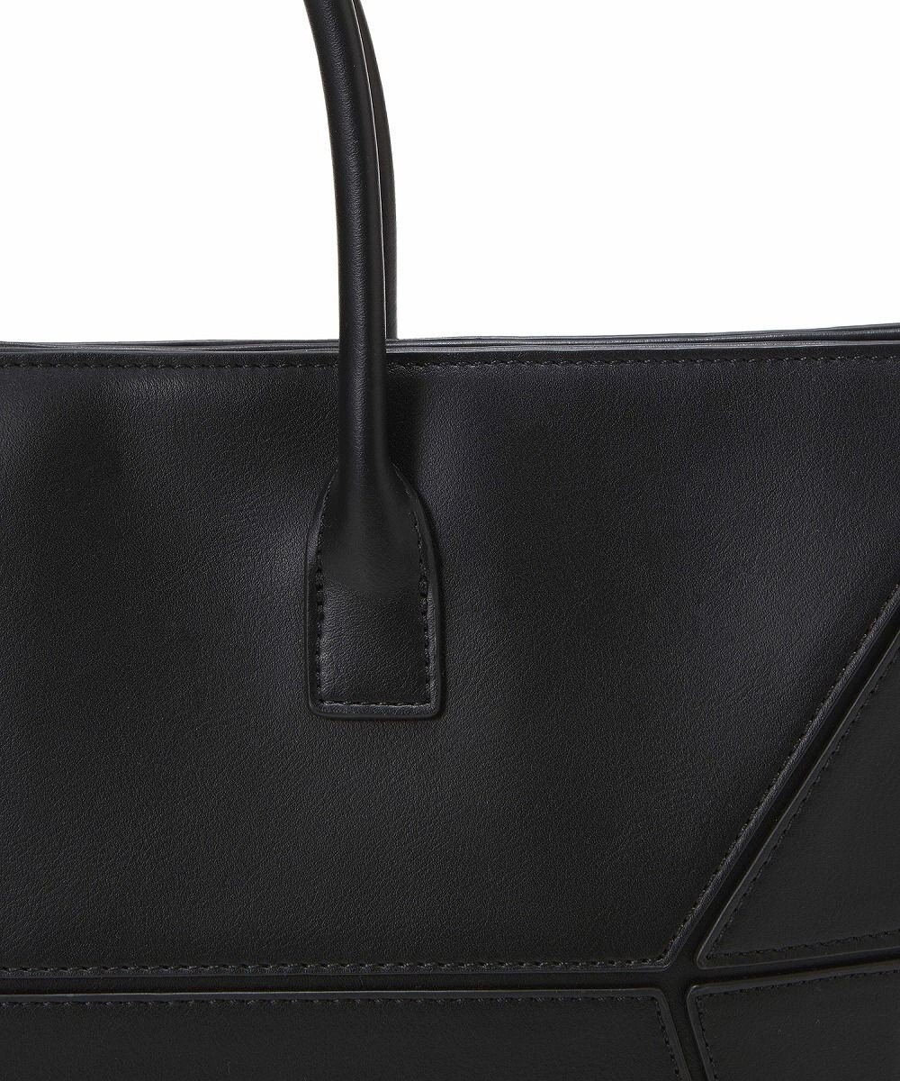 TOPKAPI 【TREASURE TOPKAPI】フェイクレザー ジオメトリック ショルダー付 トートバッグ 