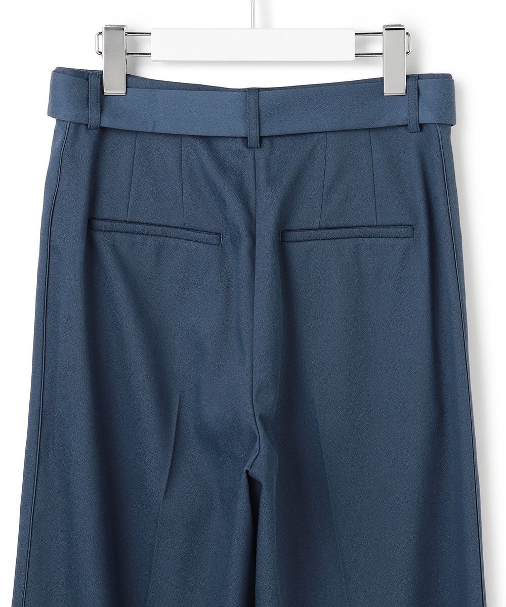 ICB L 【裏起毛】 ウォームサテン ワイドストレートパンツ 