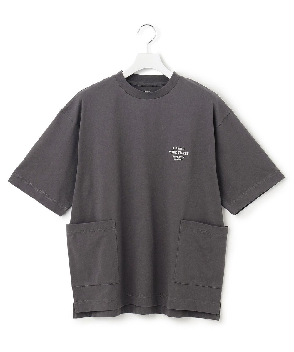 J.PRESS YORK STREET 【UNISEX】ワンポイント腰ポケットTシャツ 