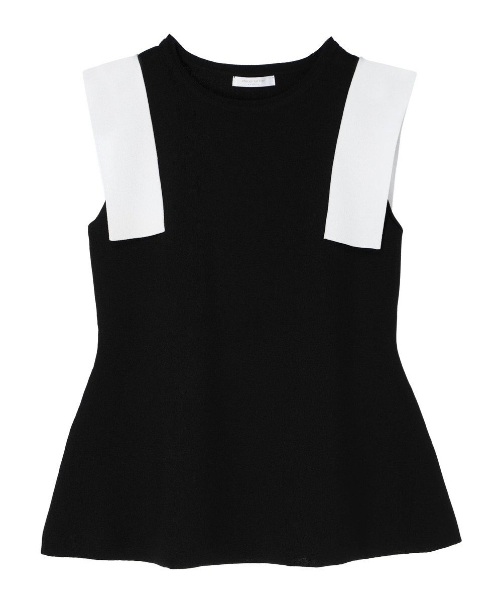 Green Parks ミラノリブノースリーブニットプルオーバー 