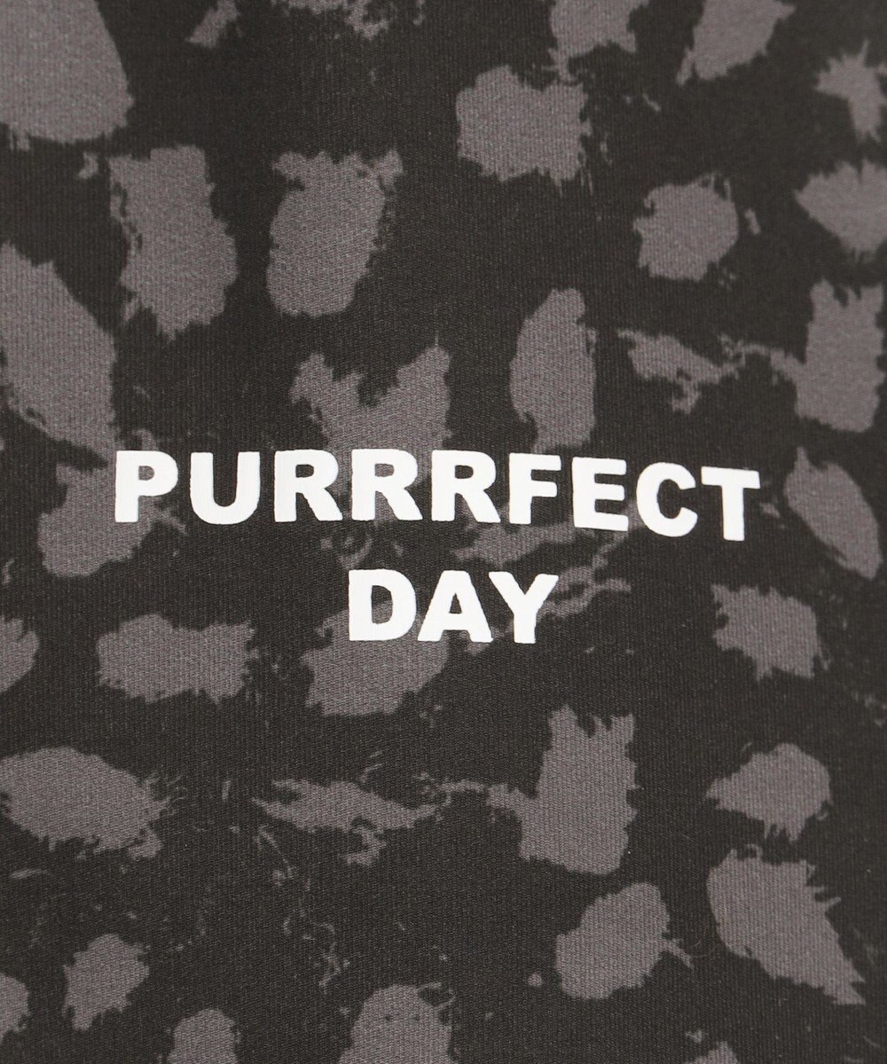 PW CIRCULUS 【WOMEN】【ストレッチ/UVケア】アニマルプリント ロゴ モックネック シャツ 