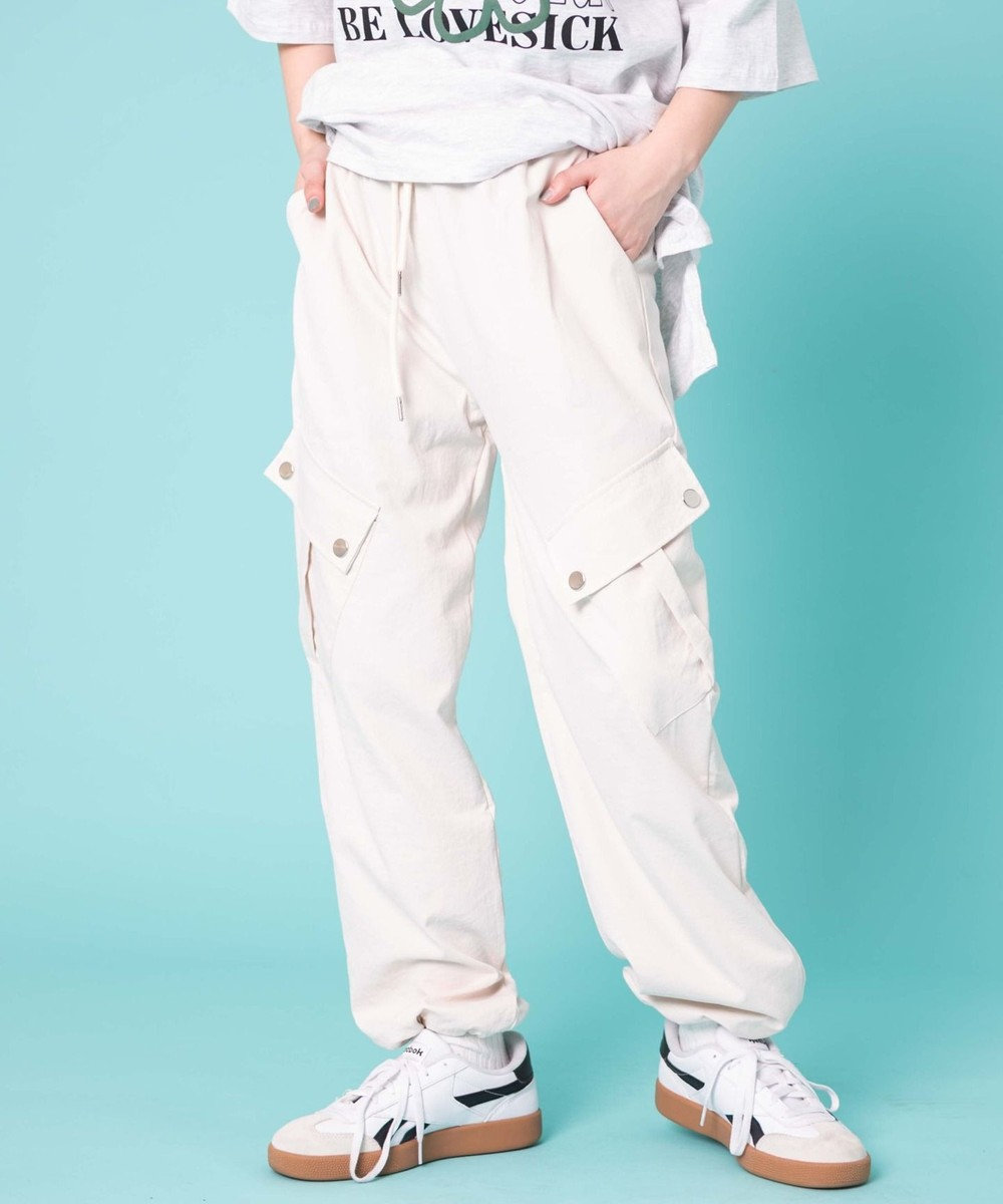 WEGO 【ウエストゴム】ビッグポケットカーゴパンツ 