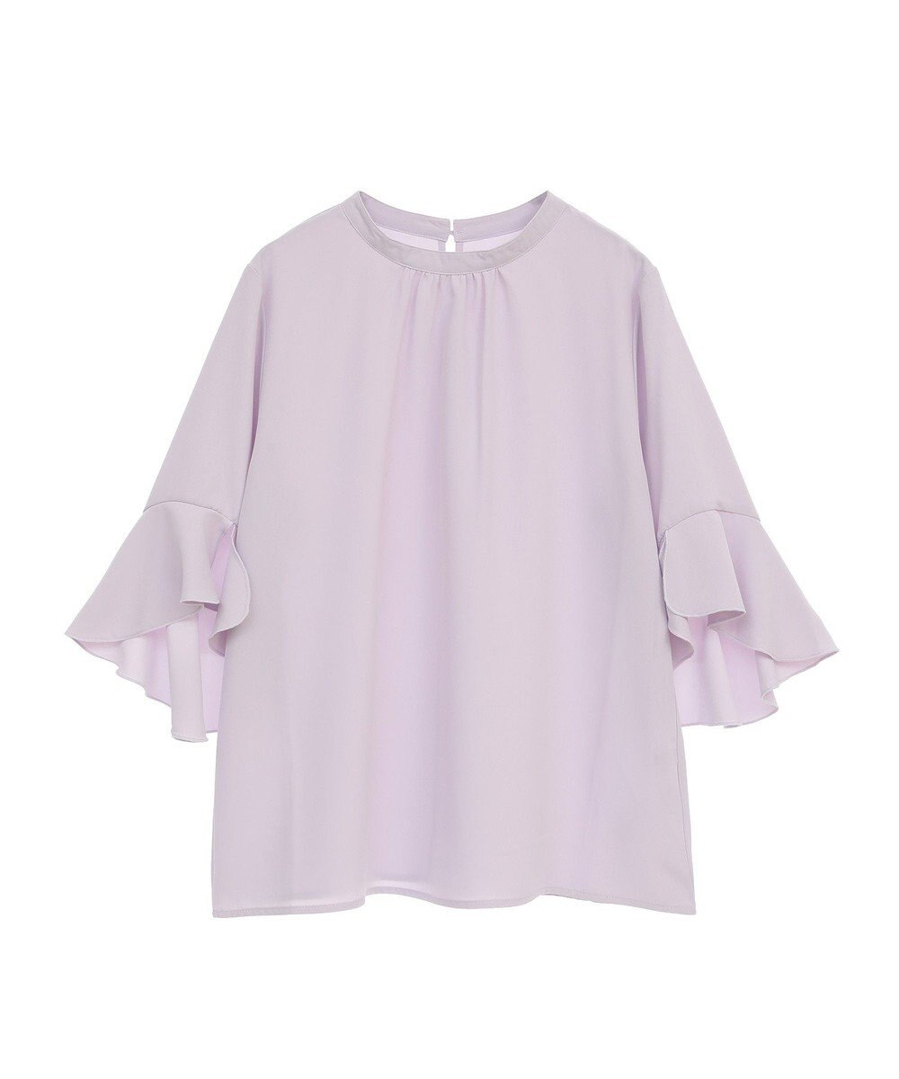 earth music&ecology フリル７分袖ブラウス 