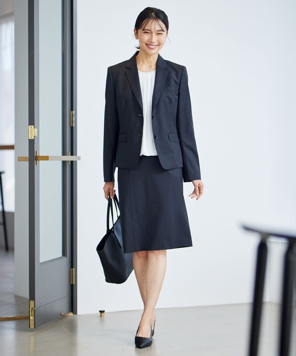 23区 【セットアップ対応】ファインネスウール タイト スカート 