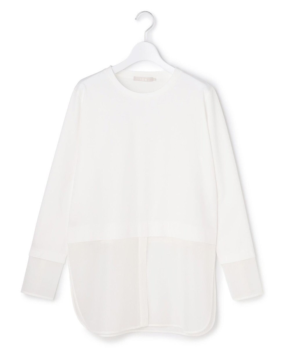 ICB L サテンラッセルコンビ カットソー 