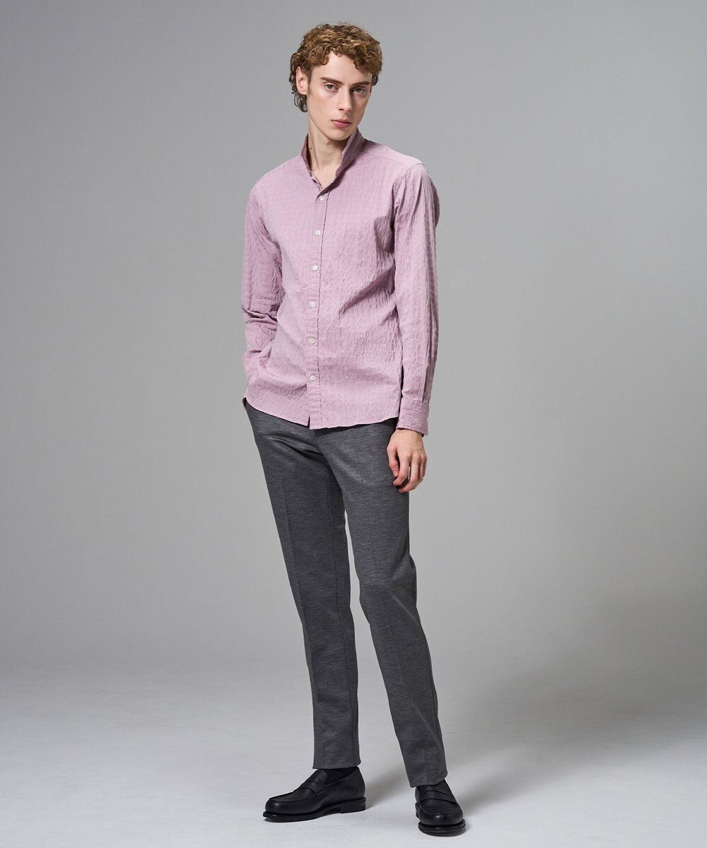 JOSEPH HOMME 新柄【オリジナル素材】ラティスジャガードストレッチ　ウィングカラーシャツ 