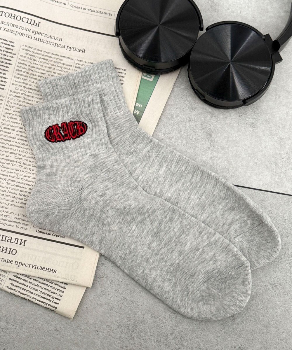 WEGO 刺繍パイルソックス（U） 