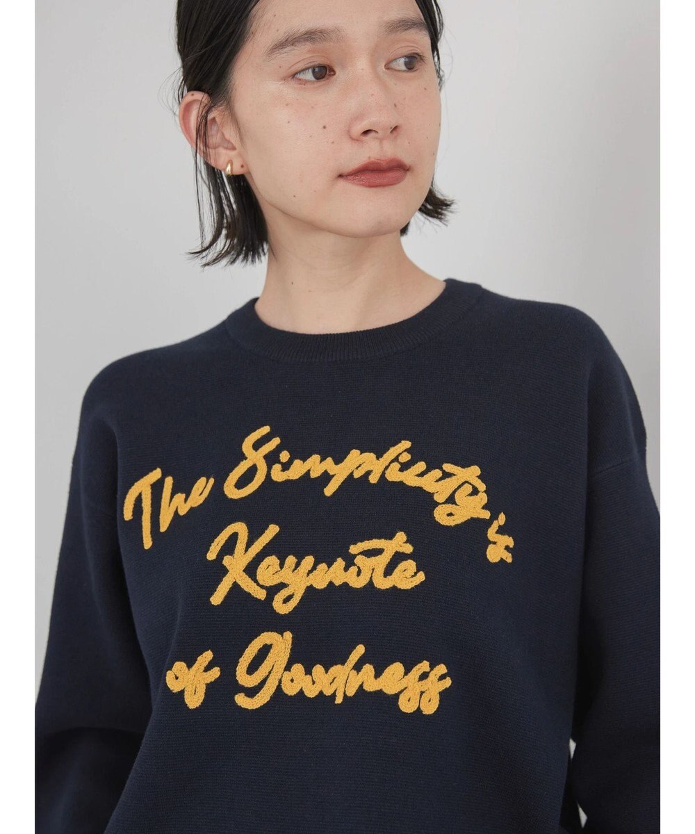 AMERICAN HOLIC サガラ刺繍ミラノリブニットプルオーバー 