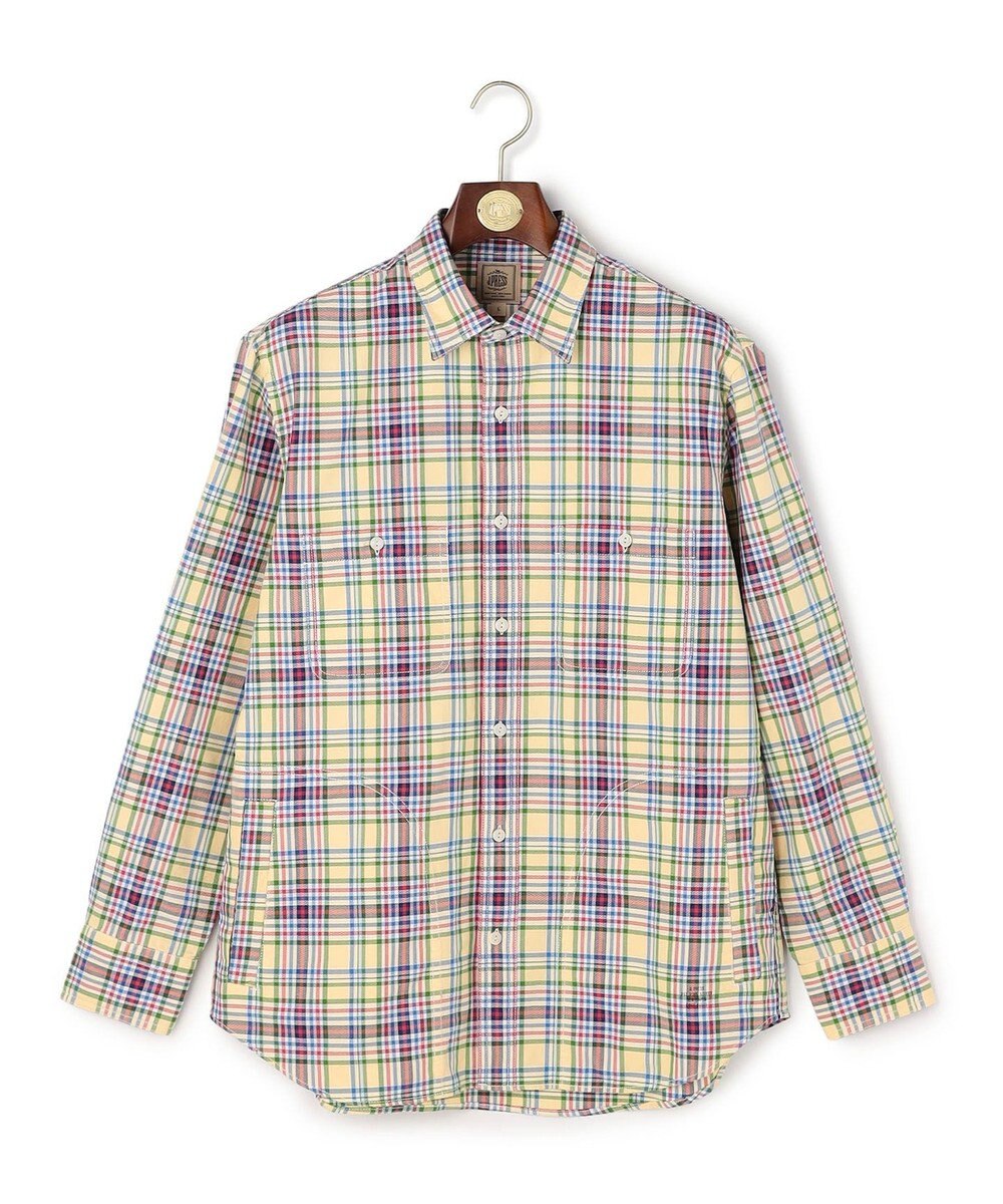 J.PRESS MEN オックスフォードマルチカラーチェック シャツブルゾン 