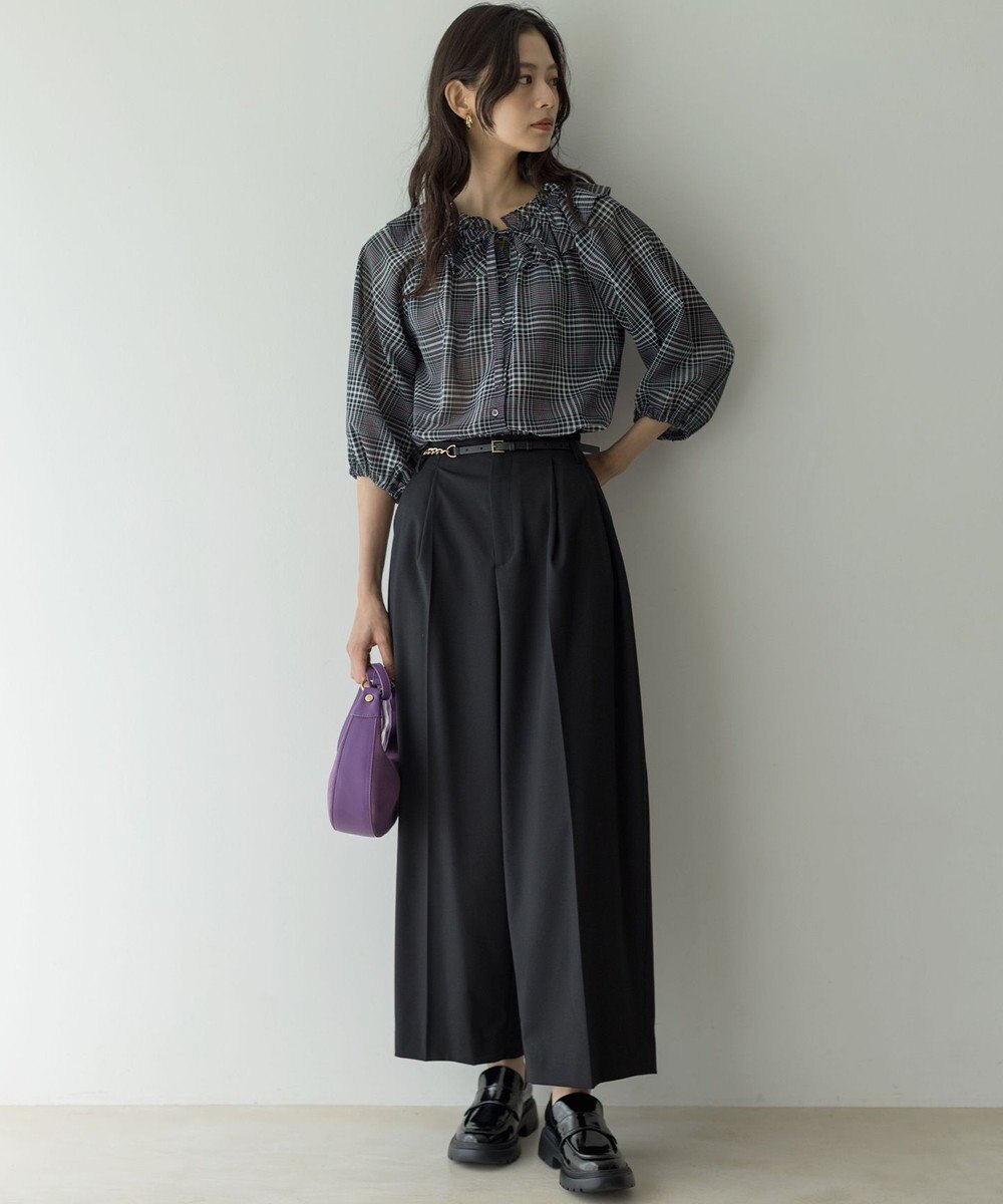 組曲 【加藤ローサさん着用】ハンサムツイルカーヴィーパンツ 